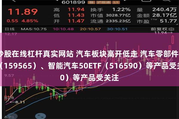 炒股在线杠杆真实网站 汽车板块高开低走 汽车零部件ETF（159565）、智能汽车50ETF（516590）等产品受关注