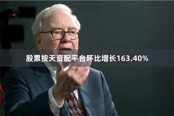 股票按天资配平台环比增长163.40%
