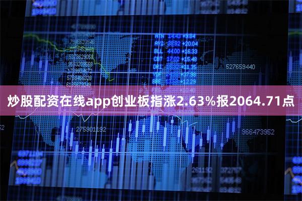 炒股配资在线app创业板指涨2.63%报2064.71点