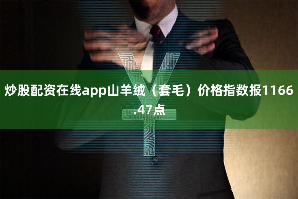 炒股配资在线app山羊绒（套毛）价格指数报1166.47点