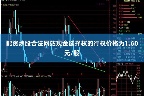 配资炒股合法网站 现金选择权的行权价格为1.60元/股